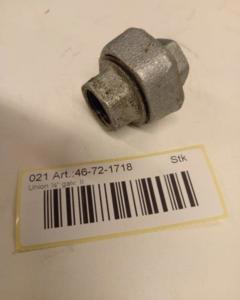 Screw union fm/fm ½" galv